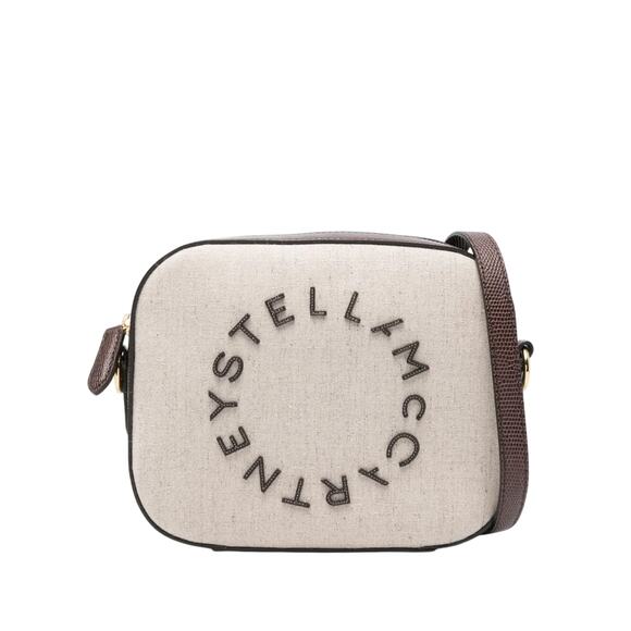 Stella McCartney NWT Logo Eco Canvas Camera Bag in Beige - Picture 1 of 16